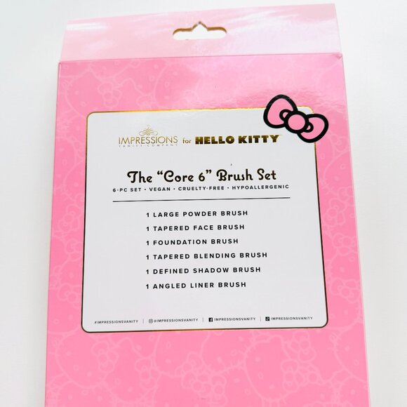 3572 HELLO KITTY MAKEUP BRUSH SET IMPRESSIONS VANITY - Picture 2 of 5